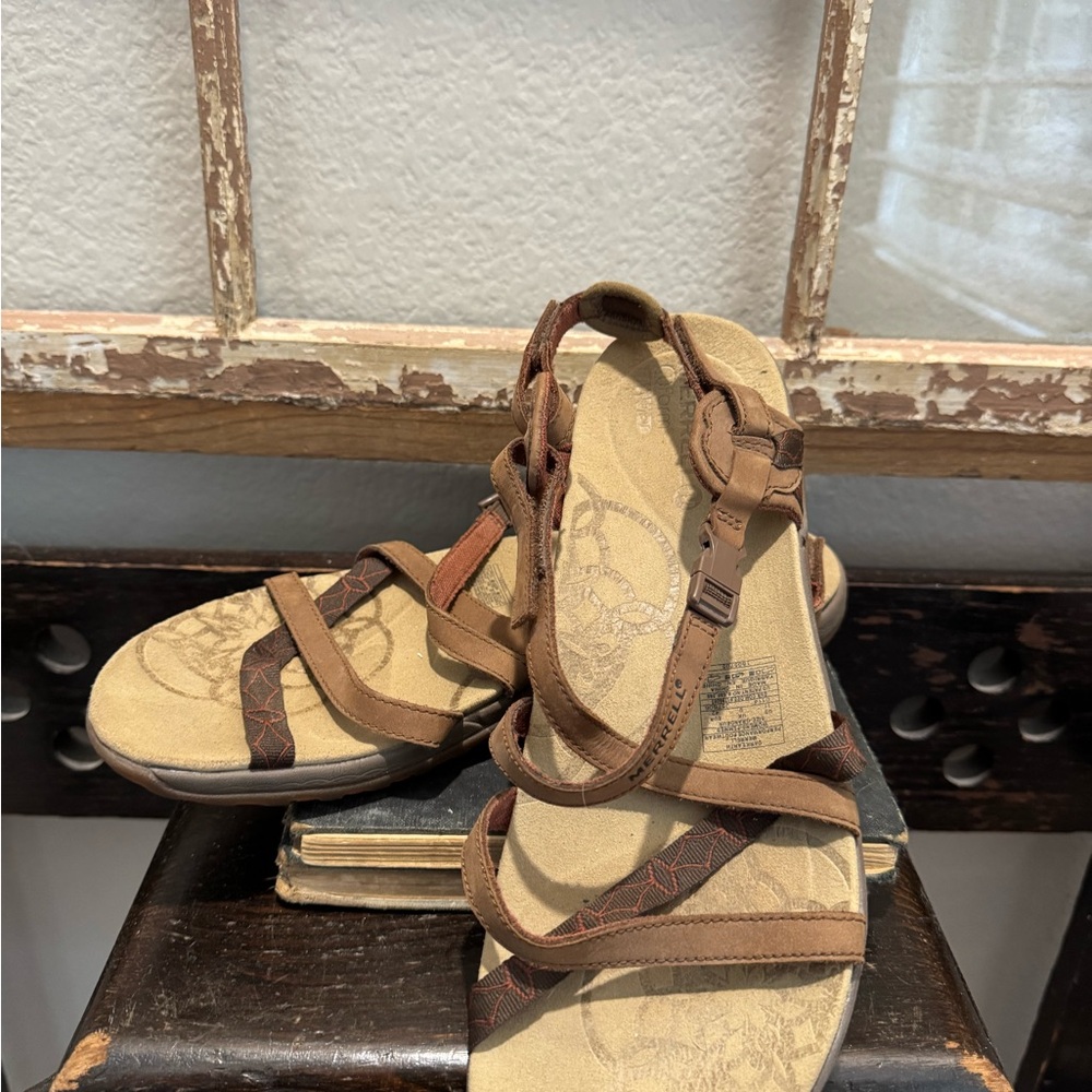 Merrell Dark Earth Strappy Sandals